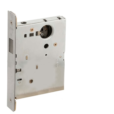 Schlage Double Cylinder Mortise Deadlock, Less Cylinder, Satin Chrome L9462L 626